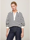 TOMMY HILFIGER RELAXED FIT BRETON STRIPE RUGBY POLO