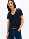 Tommy Hilfiger Relaxed Fit Drapey V In Navy