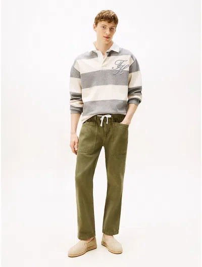 Tommy Hilfiger Relaxed Fit Drawcord Pant In Green