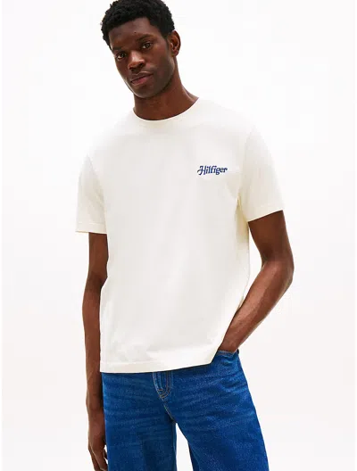 Tommy Hilfiger Relaxed Fit Graphic T In Ivory Petal