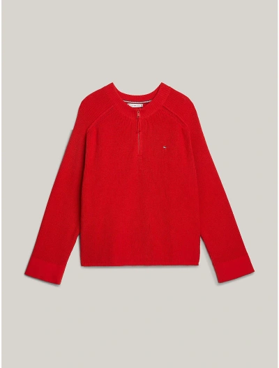 Tommy Hilfiger Relaxed Fit Half In Fierce Red