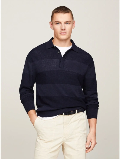 Tommy Hilfiger Relaxed Fit Linen In Navy