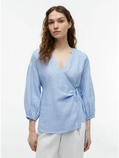 Tommy Hilfiger Relaxed Fit Linen Side In Blue