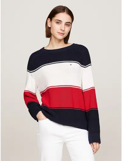 Tommy Hilfiger Relaxed Fit Raglan In Multi