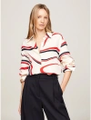 TOMMY HILFIGER RELAXED FIT RIBBON PRINT SHIRT