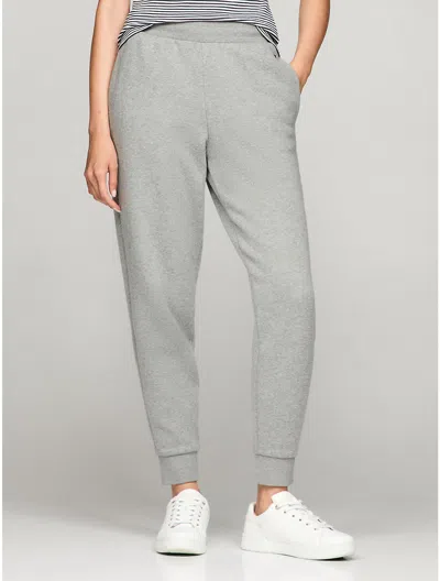 Tommy Hilfiger Relaxed Long Womens Sweatpants In Light Grey Heather
