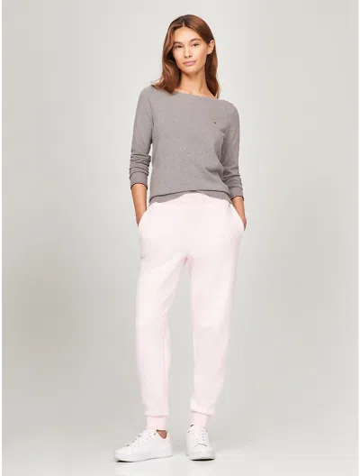 Tommy Hilfiger Relaxed Fit Solid Sweatpant In Light Pink