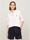 TOMMY HILFIGER RELAXED FIT TH MONOGRAM STRIPE SHIRT