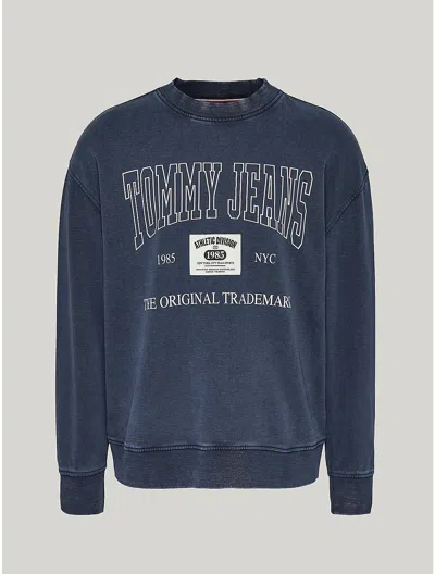 Tommy Hilfiger Relaxed Fit Tj Archive Sweatshirt In Dark Night Navy