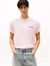 Tommy Hilfiger Relaxed Fit Tommy Logo T In Precious Pink