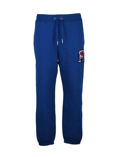 Tommy Hilfiger Relaxed Fit Tracksuit Bottoms With Embroidered Logo In Multi