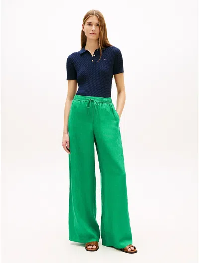 Tommy Hilfiger Relaxed Linen Pull In Multi