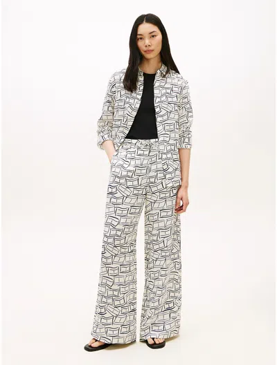 Tommy Hilfiger Relaxed Linen Pull In Multi