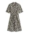 Tommy Hilfiger Relaxed Midi Linen Blend Shirt Dress In Multi