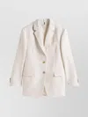 Tommy Hilfiger Viscose Linen Relaxed Sb Blazer Clothing In Neutral