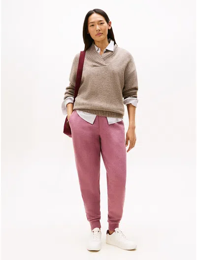 Tommy Hilfiger Relaxed Solid Sweatpant In Pink