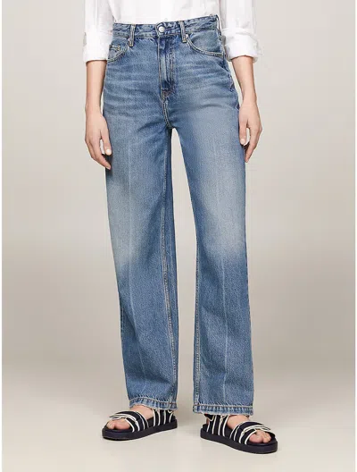 Tommy Hilfiger Relaxed Straight Fit High Rise Jean In Will