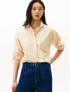 Tommy Hilfiger Relaxed Stripe Poplin Shirt In Multi