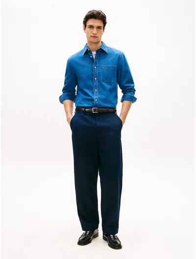 Tommy Hilfiger Relaxed Twill Pant In Blue