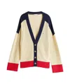 Tommy Hilfiger Relaxed V-neck Cardigan In Rural Ivory
