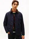 Tommy Hilfiger Relaxed Waxed Barn Jacket In Blue
