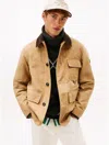 Tommy Hilfiger Relaxed Waxed Barn Jacket In Brown