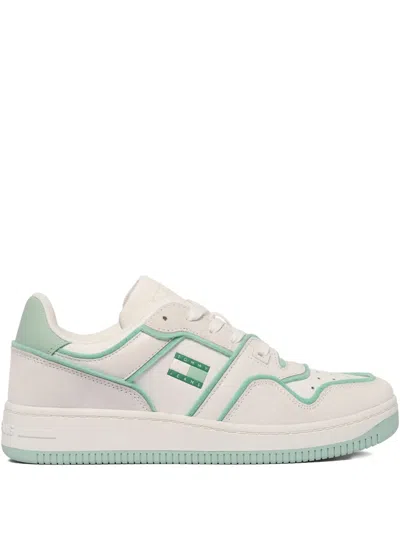 Tommy Hilfiger Retro Basket Sneakers In White