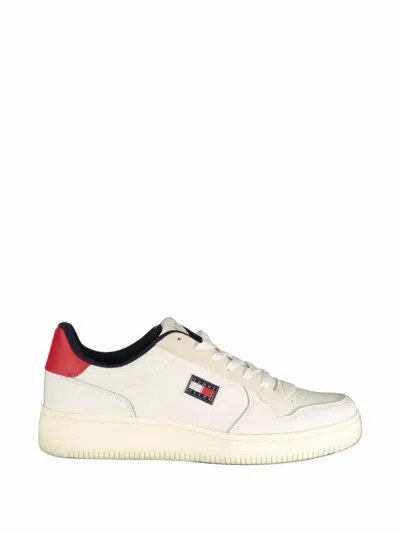 Tommy Hilfiger Retro Basketball Panelled Sneakers In White
