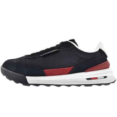 Tommy Hilfiger Retro Runner Trainers Navy In Blue