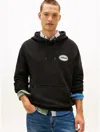Tommy Hilfiger Retro Service Station Graphic Hoodie In Black