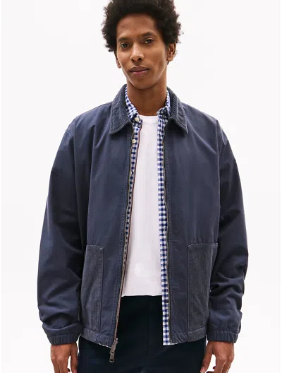 Tommy Hilfiger Reversible Corduroy Jacket In Navy