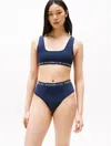 Tommy Hilfiger Ribbed High In Dark Night Navy