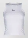 Tommy Hilfiger Tommy Jeans Slim Stretch Ribbed Tank Top In White
