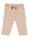 Tommy Hilfiger Ribbed Trousers With Drawstring  In Brown