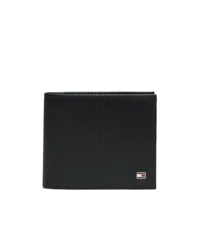 Tommy Hilfiger Ribbed Wallet In Black