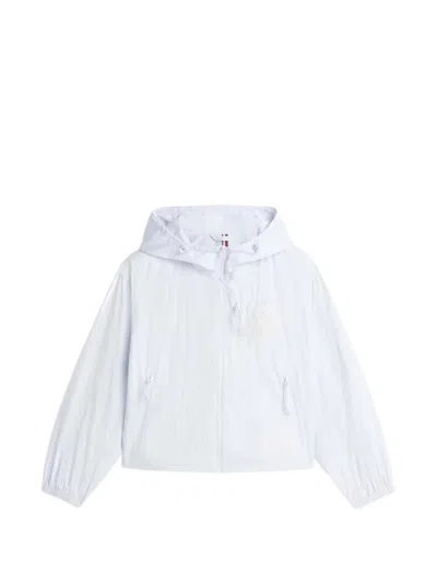Tommy Hilfiger Ripstop Hooded Jacket In White