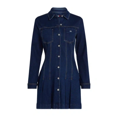 Tommy Hilfiger Robe Chemise En Jean In Blue