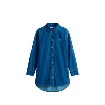 Tommy Hilfiger Robe Chemise En Jean In Blue
