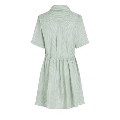 Tommy Hilfiger Robe Courte À Rayures In Green