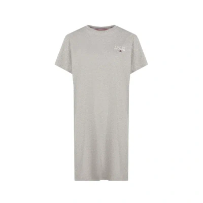 Tommy Hilfiger Robe T-shirt En Coton Organique In Grey