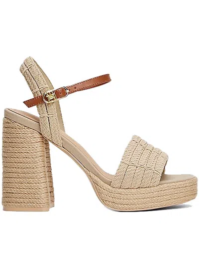 Tommy Hilfiger Rope Heel Platform Sandal Shoes In Beige