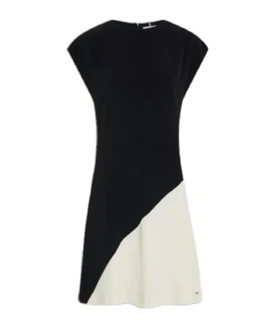 Tommy Hilfiger Round Neck Dress In Black
