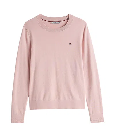Tommy Hilfiger Round Neck Sweater In Nude