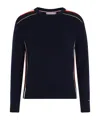 Tommy Hilfiger Round Neck Woolen Sweater In Black