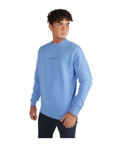 Tommy Hilfiger Round-necked Sweater In Blue