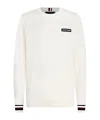 Tommy Hilfiger Global Stripe Pullover With Logo In White