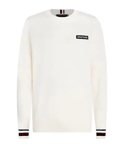 Tommy Hilfiger Round-necked Sweater In White