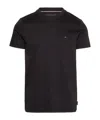 Tommy Hilfiger Round-necked T-shirt In Black