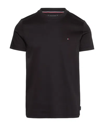 Tommy Hilfiger Round-necked T-shirt In Black