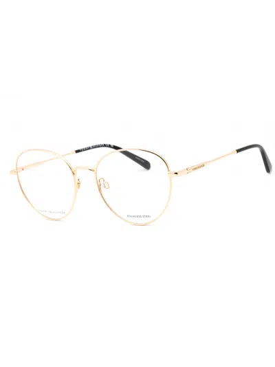 Tommy Hilfiger Round Women's Eyeglasses - Modern Style For Everyday Wear In Gold